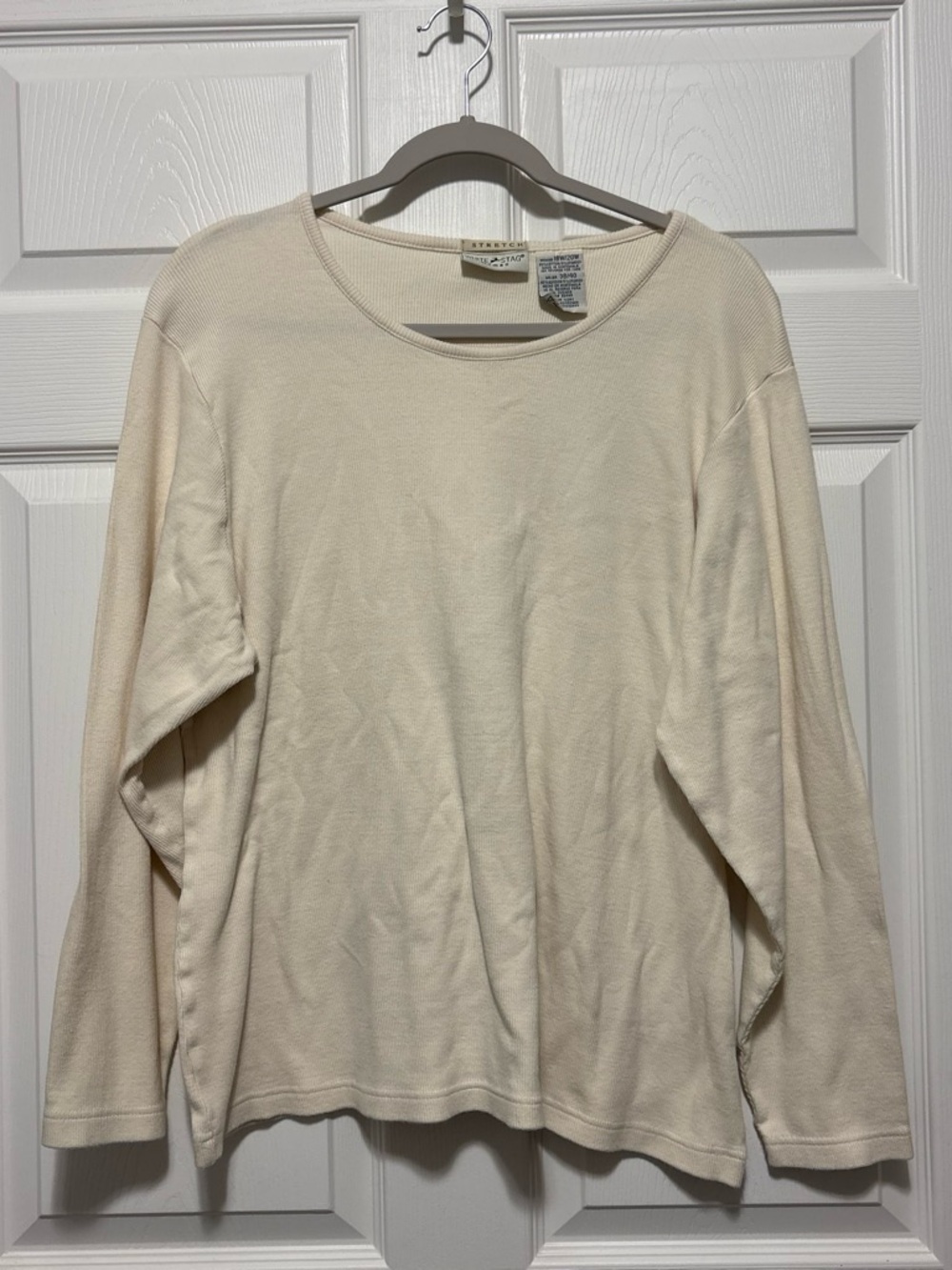 White Stag Cream Long Sleeve Tee